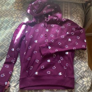Purple champion hoodie